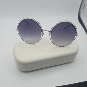 Marc Jacobs Silver and Purple Sunglasses